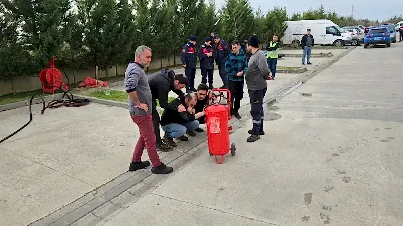 CNC atölyesinde korkutan yangın